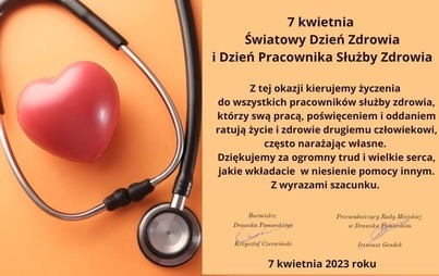 Zdjęcie do Życzenia z okazji Światowego Dnia Zdrowia i Dnia Pracownika Służby Zdrowia
