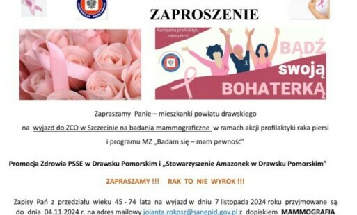 Zdjęcie do Zaproszenie na mammografię