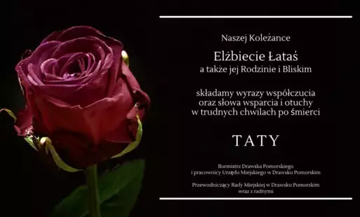 Zdjęcie do Kondolencje.