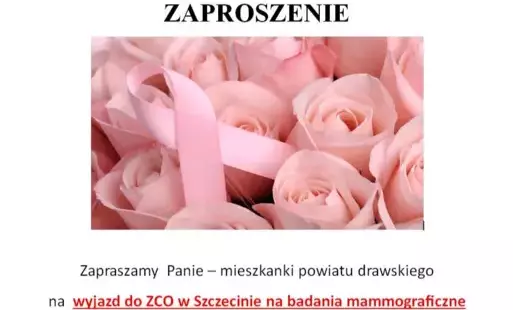Zdjęcie do Zaproszenie na badania mammograficzne