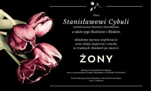 Zdjęcie do Kondolencje.