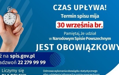 Zdjęcie do Uwaga! Zbliża się koniec Spisu Powszechnego.