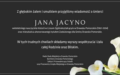 Zdjęcie do Kondolencje