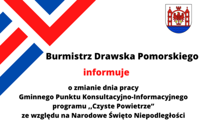 Zdjęcie do Informacja Burmistrza Drawska Pomorskiego 