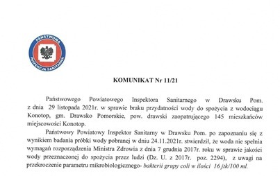 Zdjęcie do Woda w wodociągu Konotop nie spełnia wymog&oacute;w przydatności do spożycia