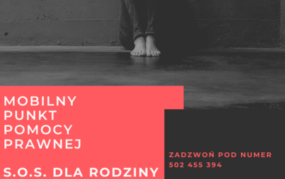 Zdjęcie do Mobilny Punkt Pomocy Prawnej S.O.S. dla Rodzin 