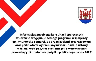 Zdjęcie do Informacja z przebiegu konsultacji społecznych w sprawie rocznego programu wsp&oacute;łpracy