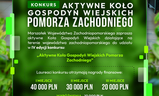Zdjęcie do Konkurs &bdquo;Aktywne Koło Gospodyń Wiejskich Pomorza Zachodniego&rdquo;